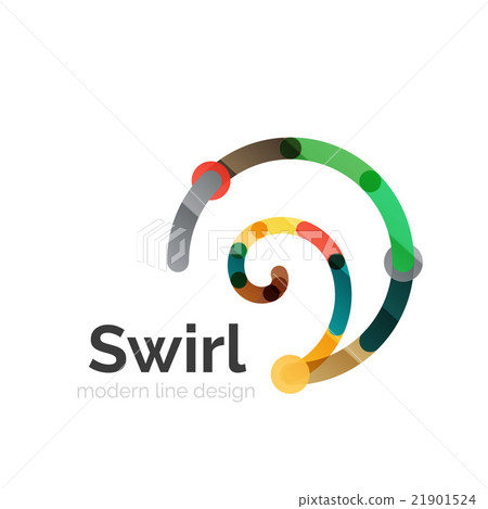 Vector swirl circle logo 21901524