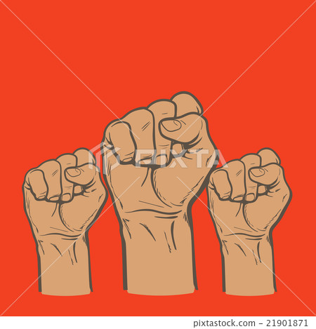 插图素材: fist as a symbol of good luck, strength and