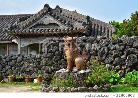 Red-tiled old house in Okinawa Red-tiled old house in Okinawa 21903908