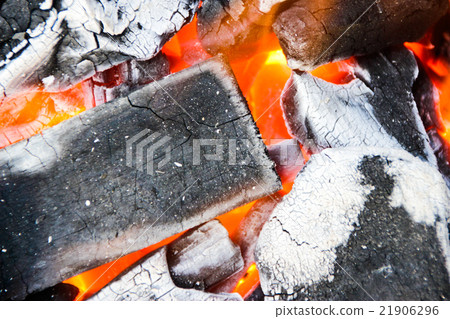 Burning charcoal 21906296
