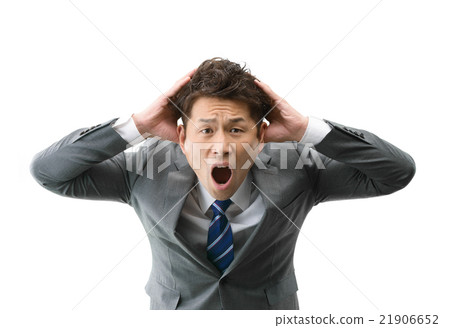 商人的白色後面圖像在30的佩帶的西裝的 21906652