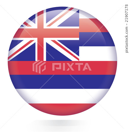 Hawaii flag button Hawaii flag button 21907178