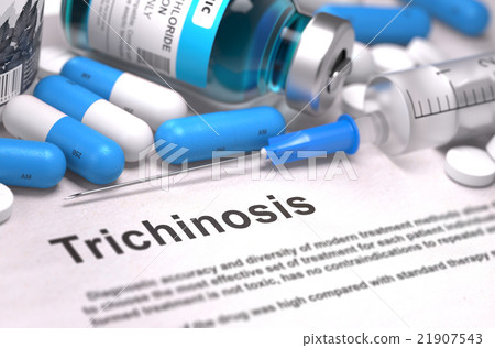Diagnosis - Trichinosis. Medical Concept. 21907543