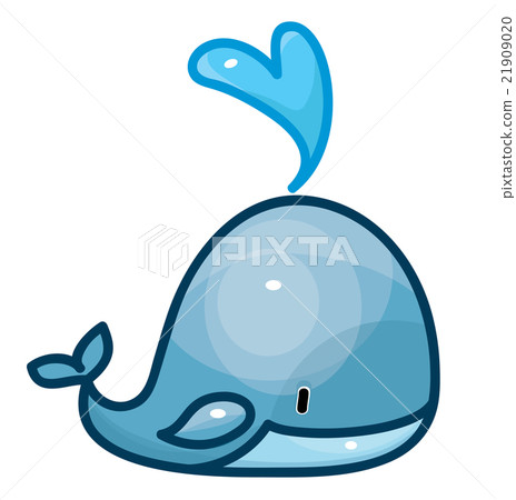 Vector whale cartoon. Vector whale cartoon. 21909020