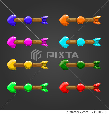Set of fantastic arrows (cursors) different colors Set of fantastic arrows (cursors) different colors 21910693