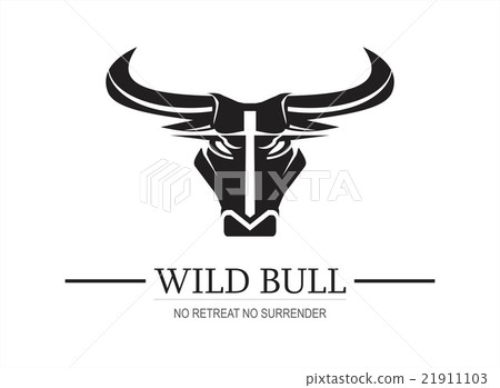 Wild bull. Black bull. Bull head. 21911103