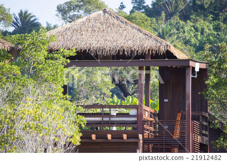 The second floor of the wooden house modern style 21912482