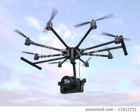 Movie shooting camera Octocopter installed 21912732