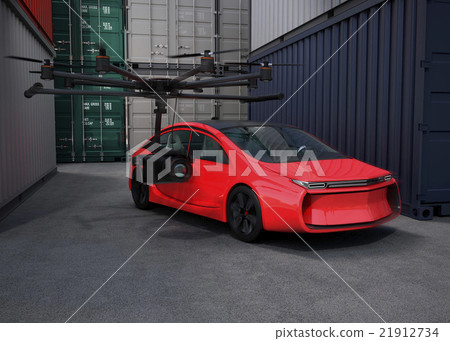 Site image shooting movies with drone 21912734