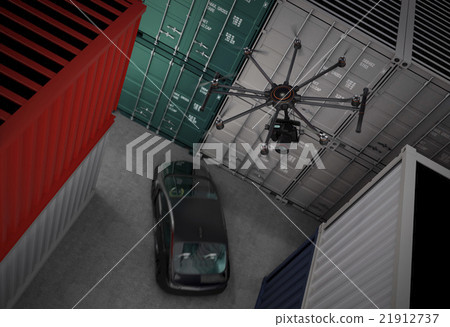 Site image shooting movies with drone 21912737