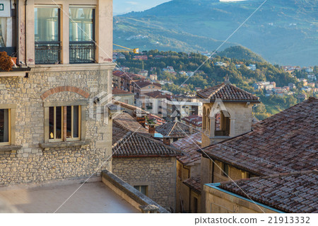 San Marino Street of the historical center of San Marino City San Marino Street of the historical center of San Marino City 21913332