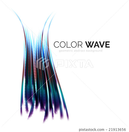 Glossy wave isolated on white background Glossy wave isolated on white background 21913656