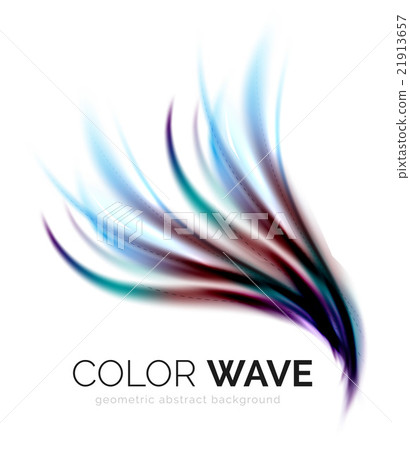 Glossy wave isolated on white background Glossy wave isolated on white background 21913657