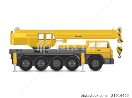 Mobile crane vector 21914463
