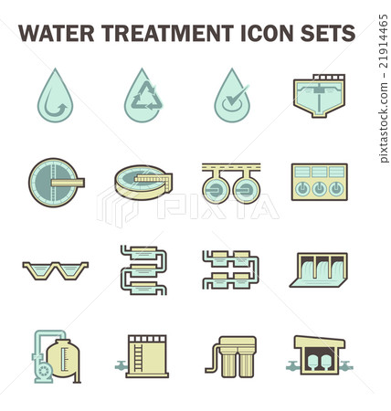 Water treatment icon Water treatment icon 21914465
