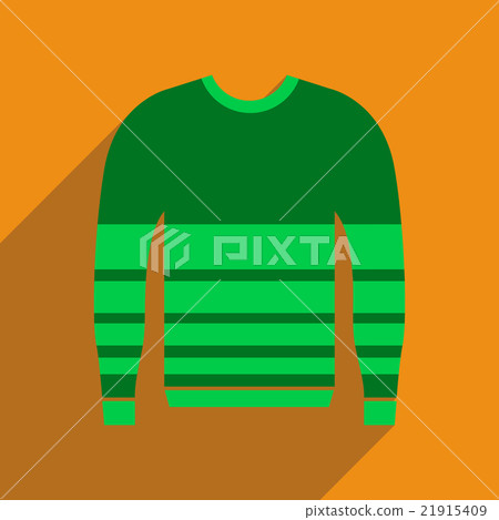 Flat icon with long shadow Men Sweater 21915409