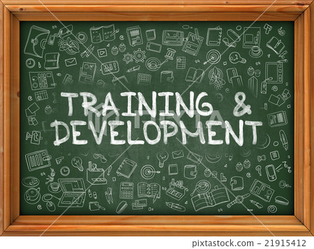 Training and Development - Hand Drawn on Green Training and Development - Hand Drawn on Green 21915412