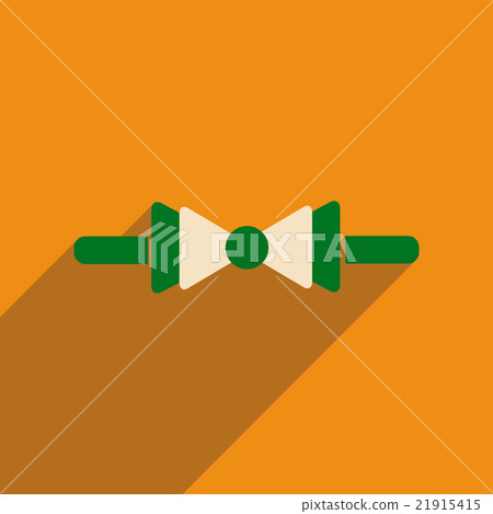 Flat icon with long shadow butterfly tie Flat icon with long shadow butterfly tie 21915415