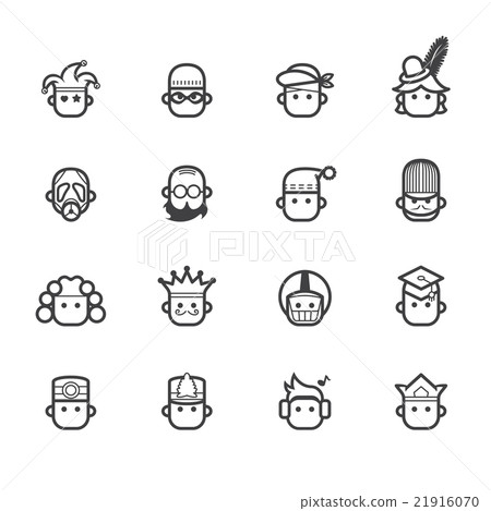 ocupation black icon set 2 on white background 21916070