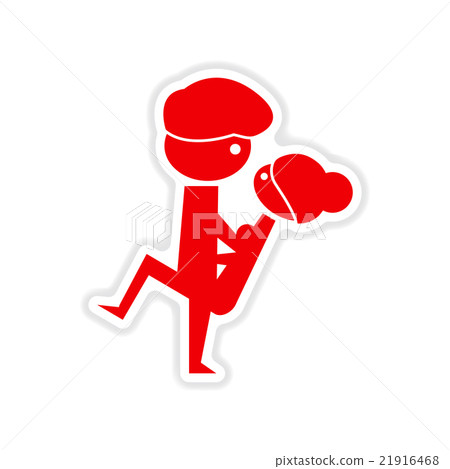 paper sticker on white background Kamasutra paper sticker on white background Kamasutra 21916468