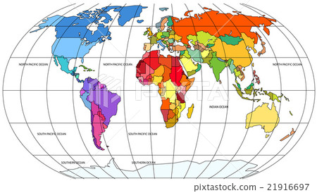 World map infographic template 21916697