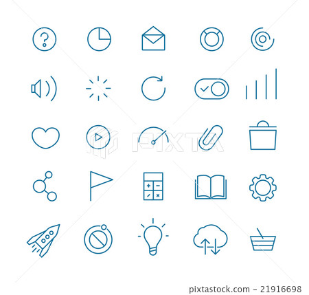Modern web and mobile application pictograms 21916698