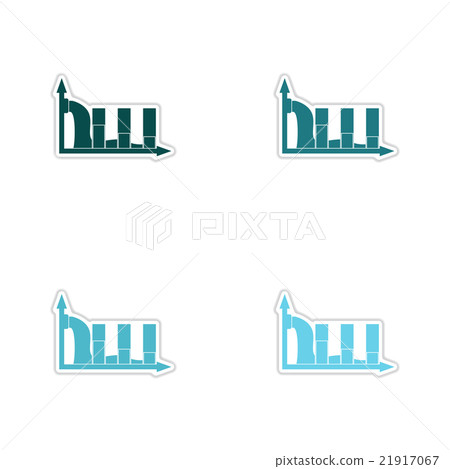 Set of paper stickers on white background Set of paper stickers on white background 21917067