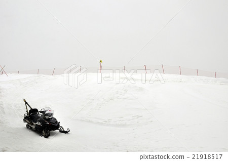Snowmobile on mountain Snowmobile on mountain 21918517