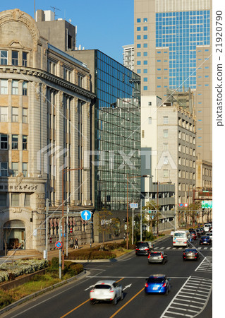 Kobe coastline at dusk 21920790