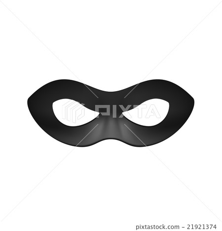 Eye mask in black design on white background Eye mask in black design on white background 21921374