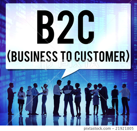 Business To Customer Consumer Commerce Contact Concept Business To Customer Consumer Commerce Contact Concept 21921805