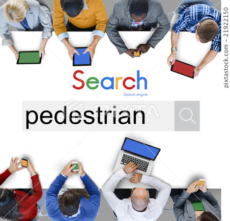 Pedestrian Walker Active Foot Traffic Tedious Boring Concept Pedestrian Walker Active Foot Traffic Tedious Boring Concept 21922150