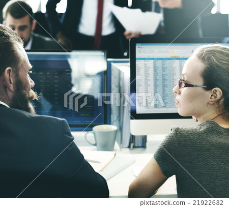 Business Teram Finance Stock Exchange Discussion Concept 21922682