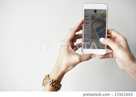Communication Using Smartphone Lifestyle Concept 21922683