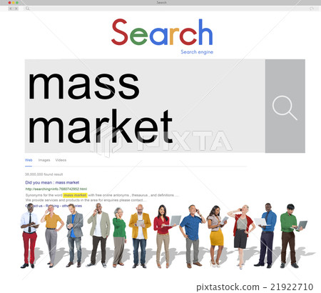 Mass Market Commercial Production Business Concept Mass Market Commercial Production Business Concept 21922710
