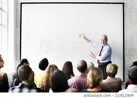 Stock Photo: Business Team Seminar Listening Meeting Concept