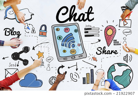 Chat Online Communication Technology Social Networking Concept 21922907