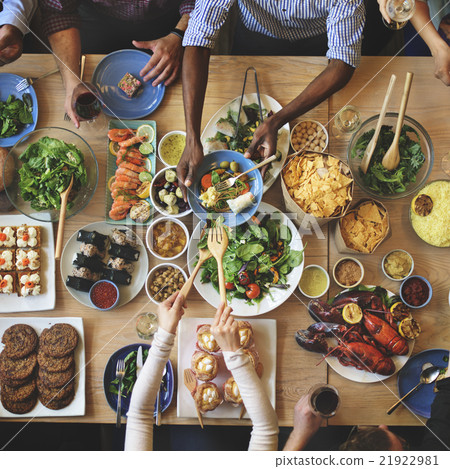 Brunch Choice Crowd Dining Food Options Eating Concept 21922981