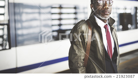 Businessman Travel Passenger African Descent Concept 21923087