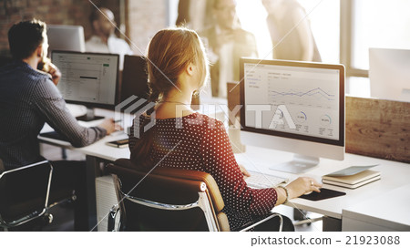 Business People Analysis Thinking Finance Growth Success Concept 21923088