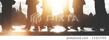 Back Lit Business People Discussion Communication Meeting Concep 21923705