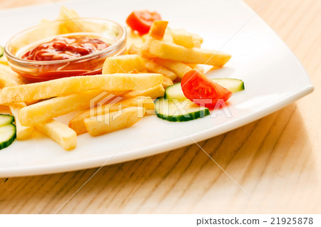 French Fries with ketchup French Fries with ketchup 21925878