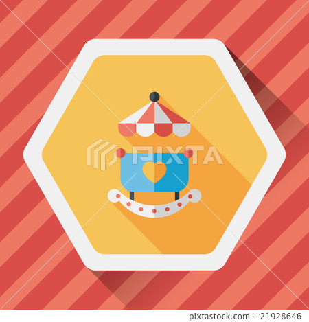 baby cradle bed flat icon with long shadow,eps10 21928646
