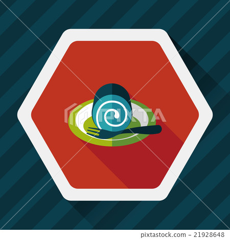 cake flat icon with long shadow,eps10 21928648