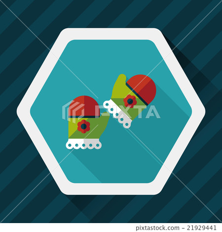 baby Gloves flat icon with long shadow,eps10 baby Gloves flat icon with long shadow,eps10 21929441