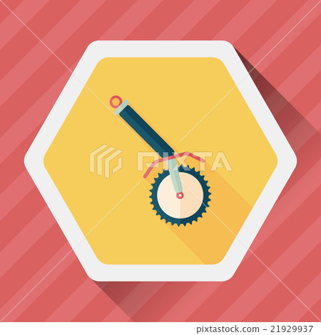 kitchenware corkscrew flat icon with long shadow,eps10 21929937