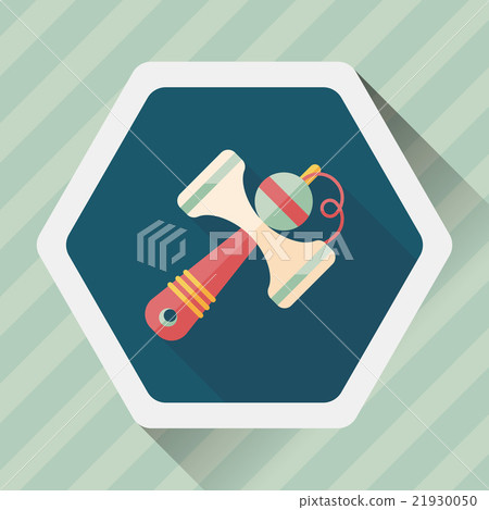 Kendama flat icon with long shadow,eps10 21930050