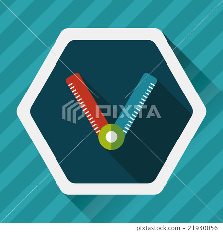Ruler flat icon with long shadow,eps10 21930056