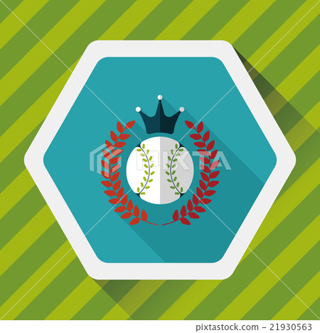 baseball champion flat icon with long shadow,eps10 baseball champion flat icon with long shadow,eps10 21930563