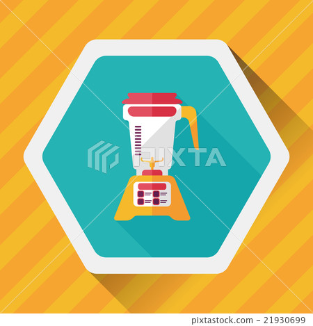 kitchenware electric juicer flat icon with long shadow,eps10 21930699
